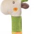 Fehn 059120 Giraffe Grip Toy for Rattling, Squeaking, Feeling, Playing with Cuddly Soft Fabric Animal, Multi-Coloured