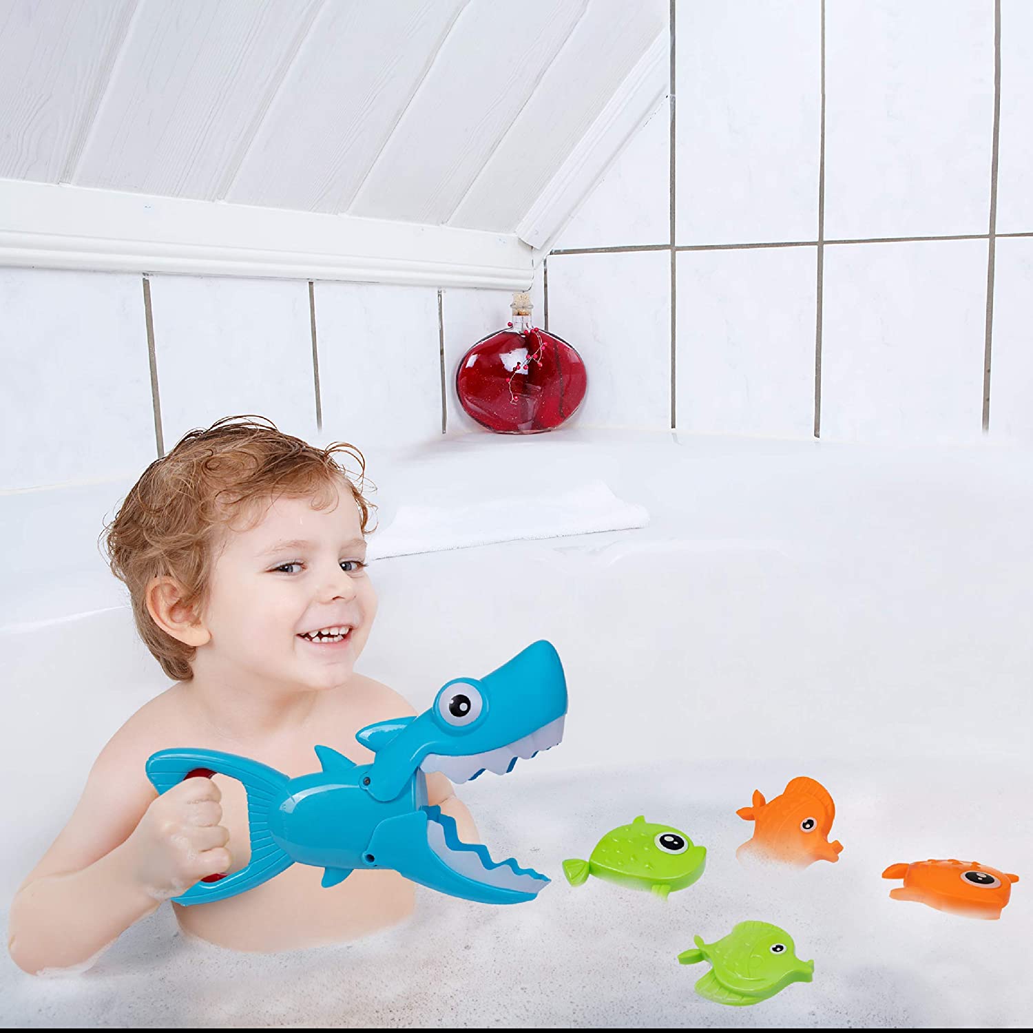 Hoovy Fun Baby Bathtub Toy Shark for Toddlers Boys & Girls ...