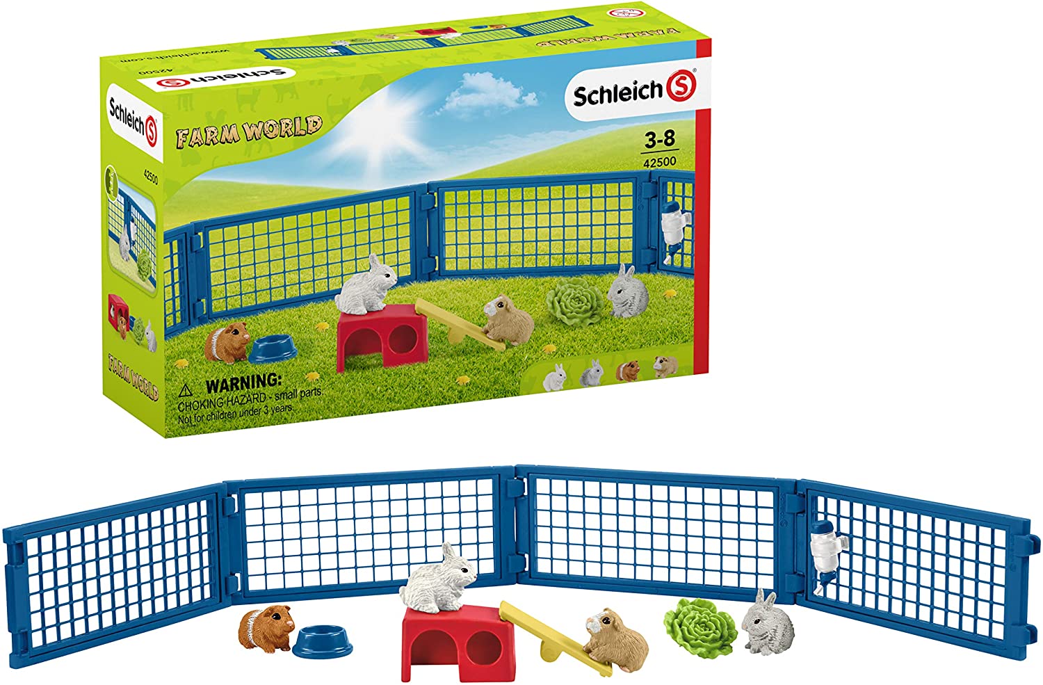 Schleich 42500 Rabbit and guinea pig hutch Farm World