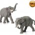 Evemodel 10pcs Model Railway 1:87 Well Painted Elephant PVC Animals HO Scale Elephants AN8708
