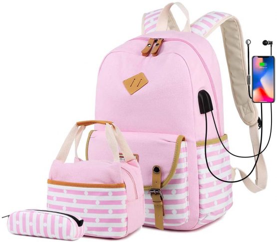 misognare Girls School Backpack Set Lightweight College Bookbag with ...