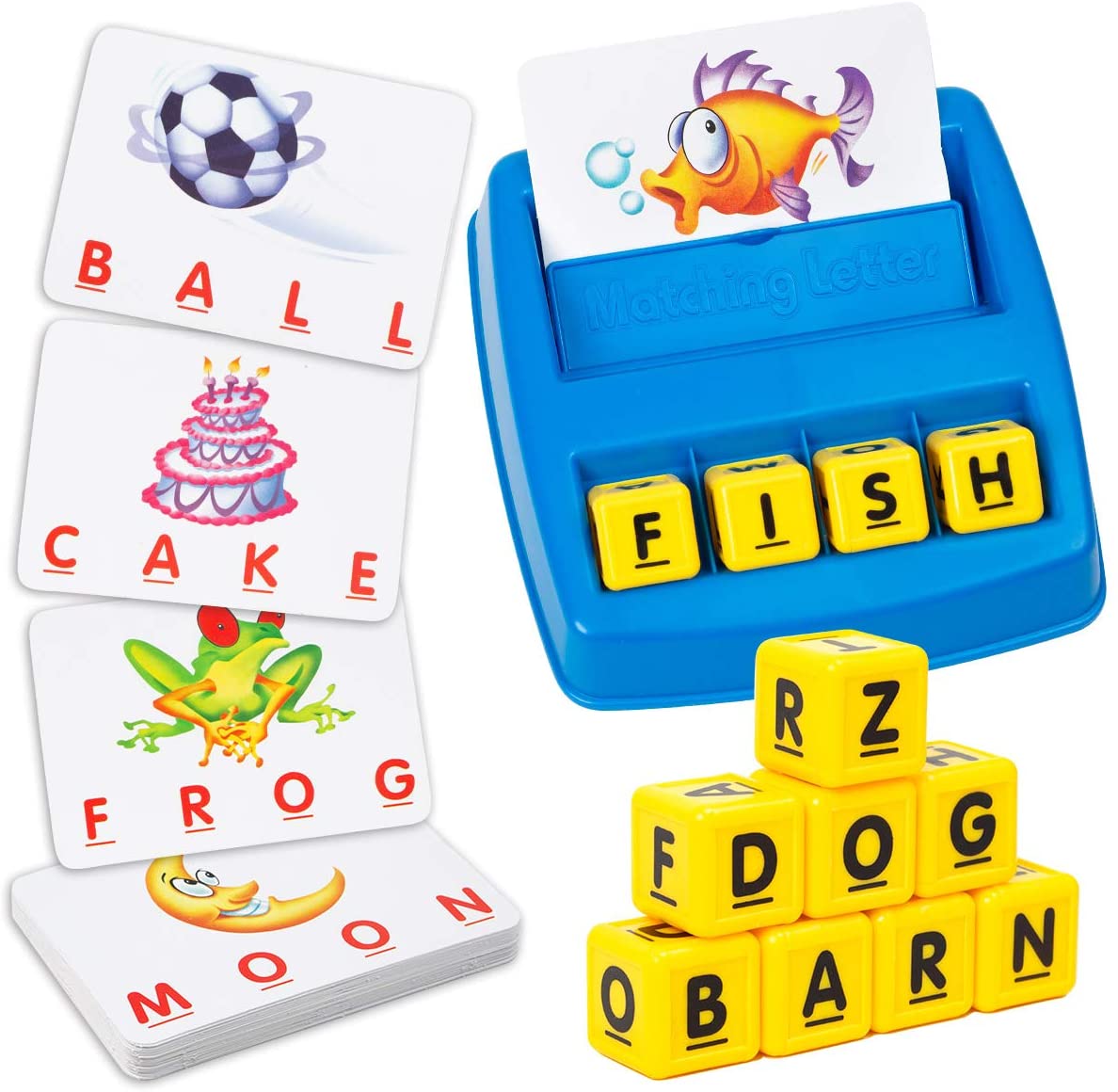 Matching Letter Game Word Spelling Reading Toy For Kids Toddler 