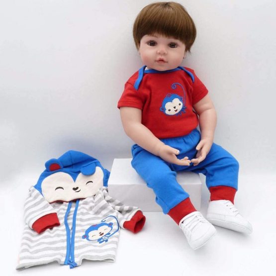 ZIYIUI Realistic 18 Inch 48 cm Reborn Baby Doll Lifelike Soft Silicone
