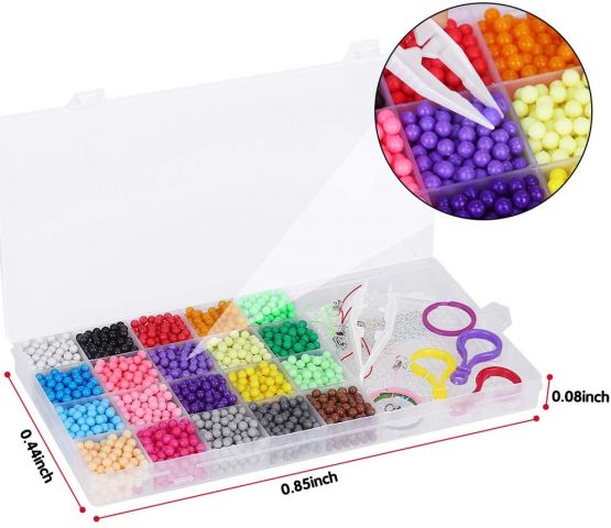 CGBOOM Water Fuse Beads Set 24 Colors 6000 Beads Refill Compatible