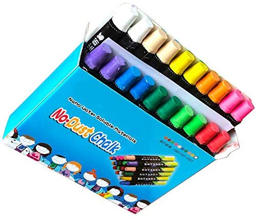 PHILODOGS Chalk, Colored Chalks, 20 Pieces Non-Toxic Chalk for Kids and  Toddlers, Dustless Chalkboard Chalk and Blackboard Chalk, Home School Use -  Yahoo Shopping