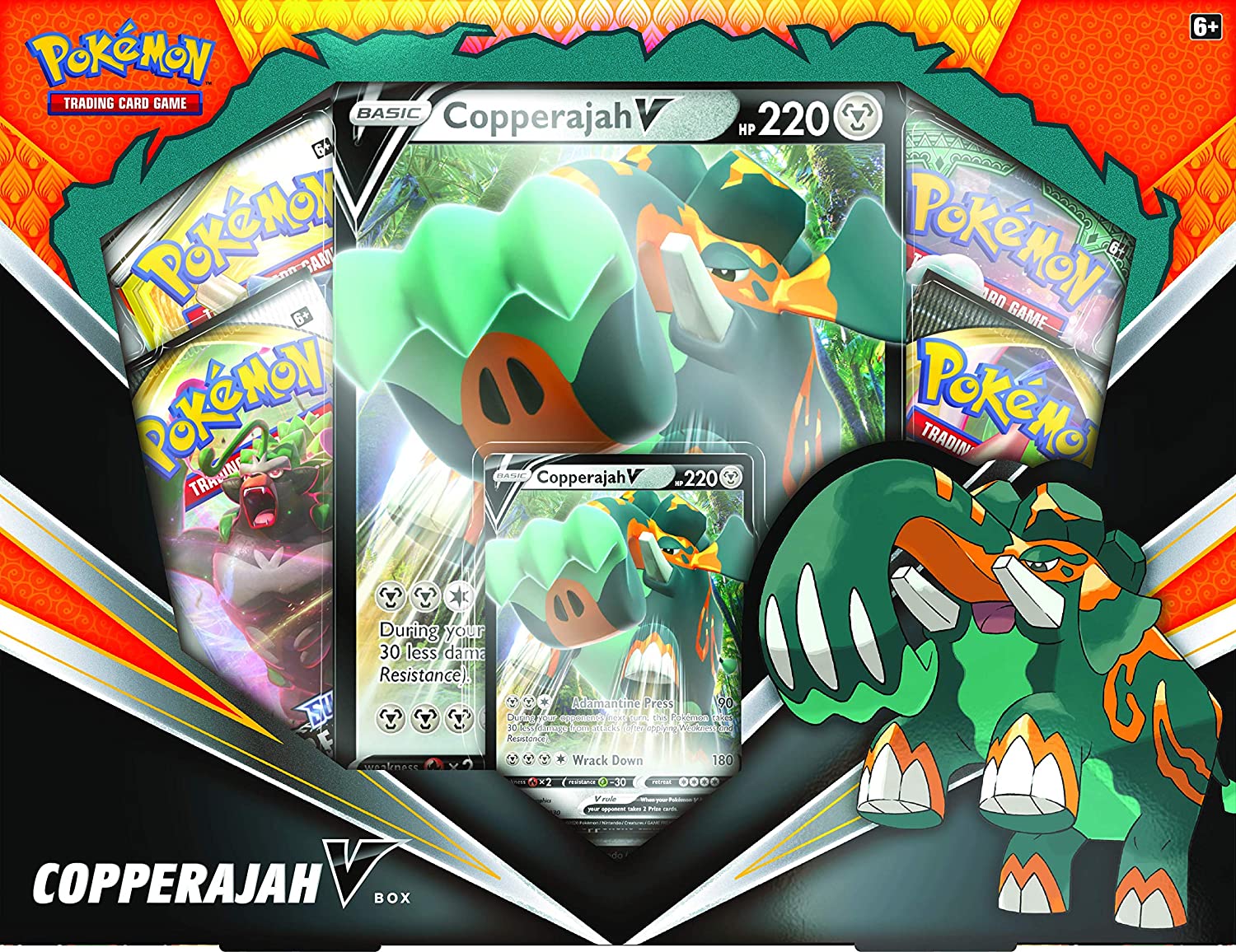 Pokemon POK07114 Pokémon TCG: Copperajah V Box, Multi – TopToy