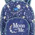 Ulster Weavers Kids Backpack - Moon & Me (Cotton with PVC Coating, Multicolour)