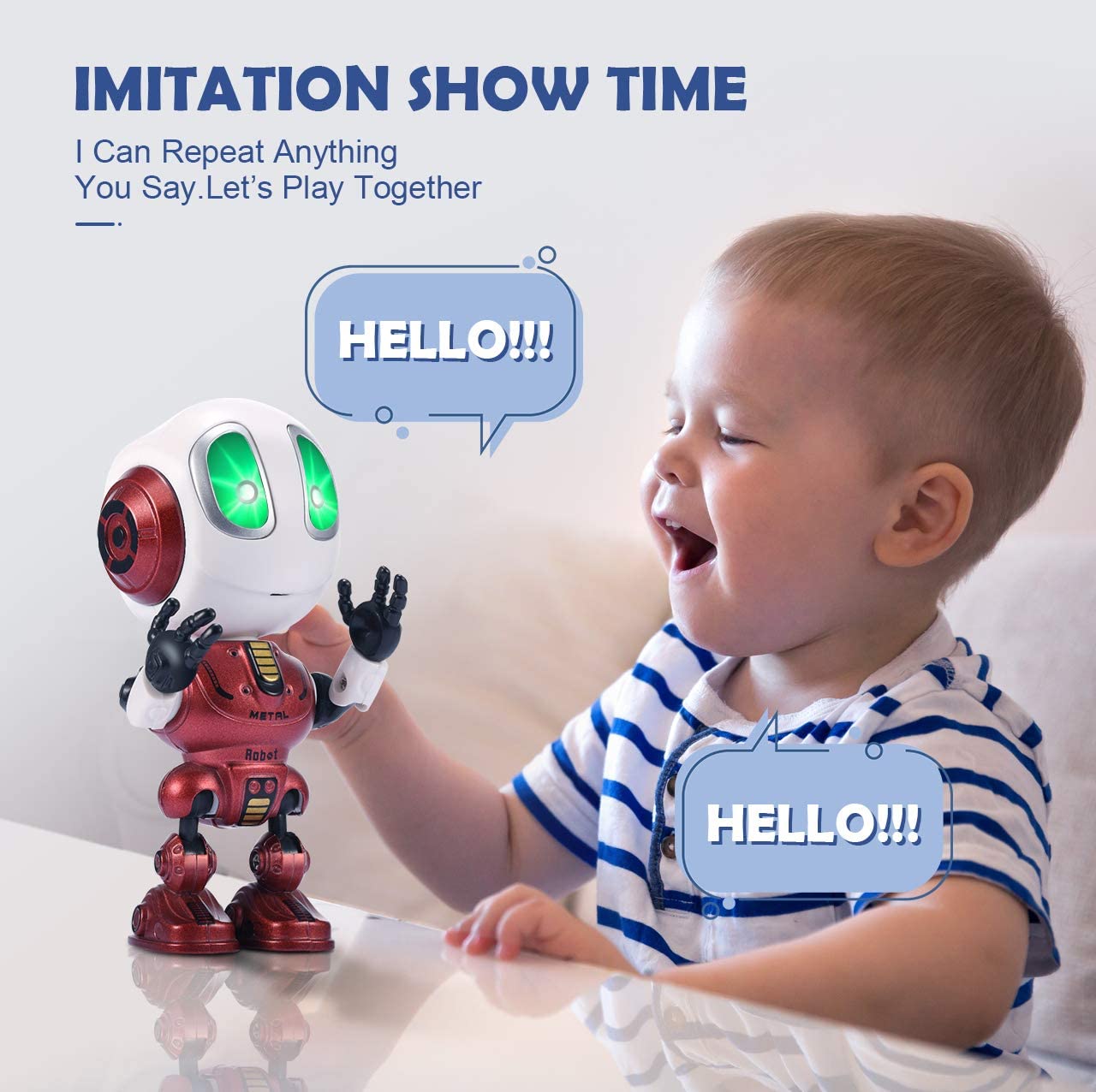 Tesoky Recording Talking Robot for Kids Children Toys -best gift – TopToy