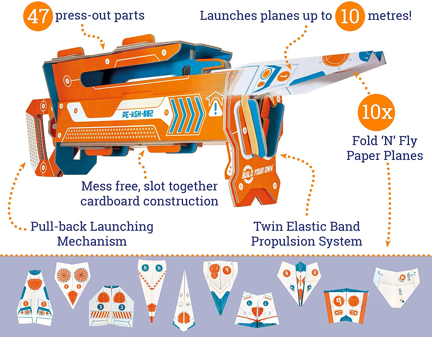 Build Your Own Paper Plane Launcher Create a Fully Functioning Cardboard Launcher Includes