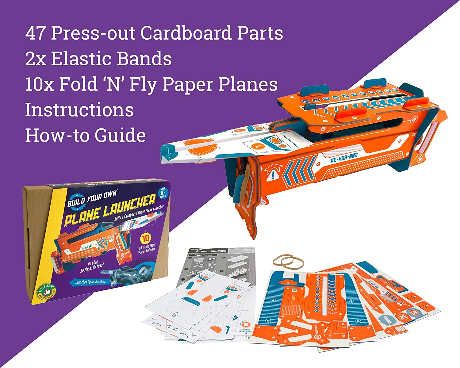 Build Your Own Paper Plane Launcher Create a Fully Functioning Cardboard Launcher Includes