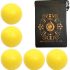 5 x Pro 115g Cascade Classic Juggling Balls - Thud Juggling Balls & Bag - Set of 5 Juggling Balls (Yellow)