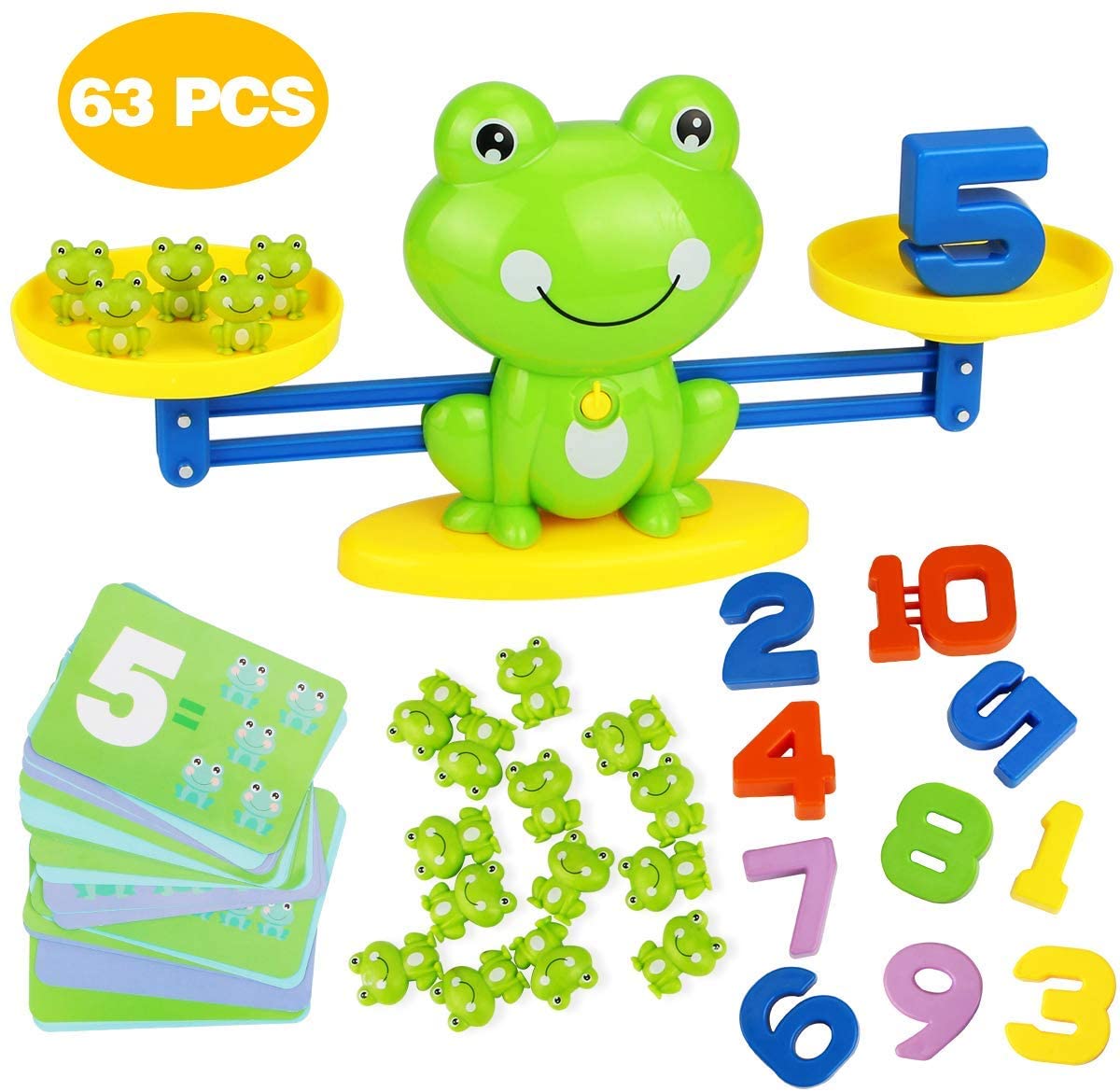 HOWADE Frog Balance Math Game,Frog Weighing Scale Montessori ...