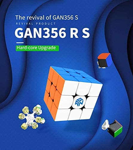 GAN 356 R S Speed Cube Gans 356R Stickerless Gan356 RS 3x3x3 Speedcube GES V3 