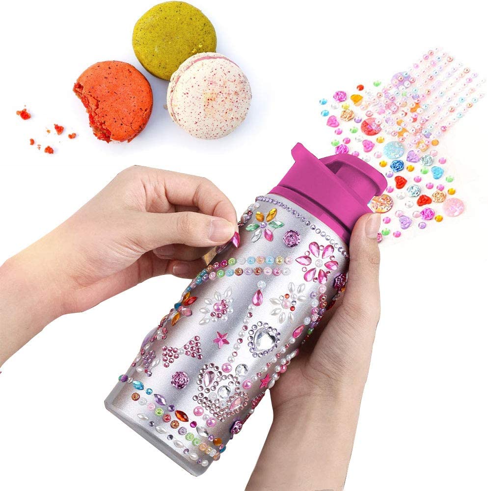 Beewarm Gift for Girls, Decorate Your Own Water Bottles with Tons of Gem  Stickers, DIY Art Craft 