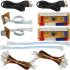 SJ@JX Arcade Game USB Encoder Zero Delay 2 Player Gamepad LED Button Joystick Controller for Nintendo Switch PC PS3 Retropie Raspberry Pi MAME