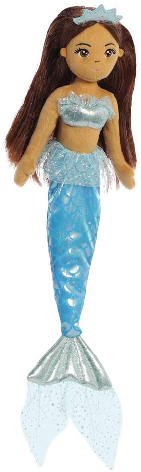 Aurora, 33282, Sea Sparkles Yesenia Mermaid, 18In, Soft Toy, Perfect gift for children, Blue and Brown - Image 2