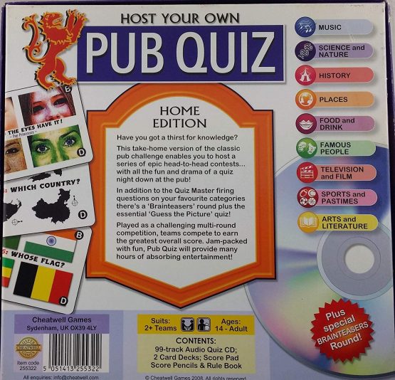 Cheatwell Host Your Own Pub Quiz TopToy