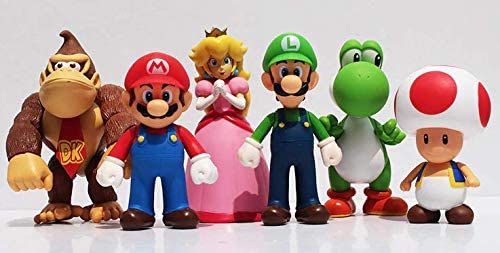 Da collezione Super Mario Large 12cm Figura Collezione Speciale Confezione da 6 Scatola Regalo 
