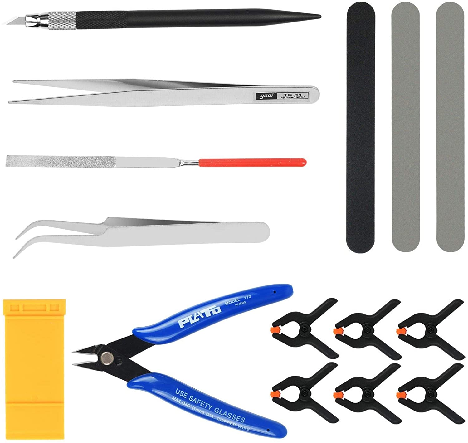 "Инструменты для редактирования моделей.". MTS-003 Р Basic Hobby Tool Set. Basic Hobby Tool Set. Elementza Modeling Tools Color.