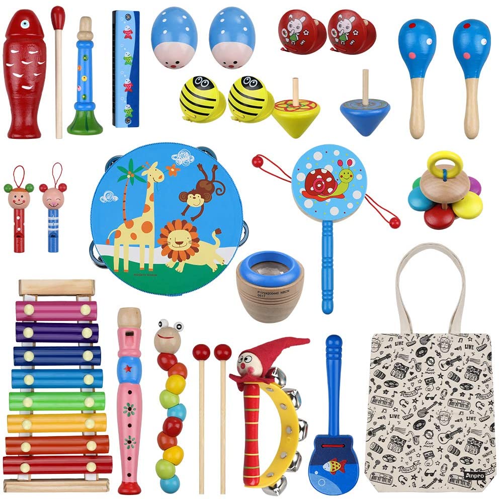 Musical Instrument Toy Set Wooden Percussion Toy For Children Ideal Gift 