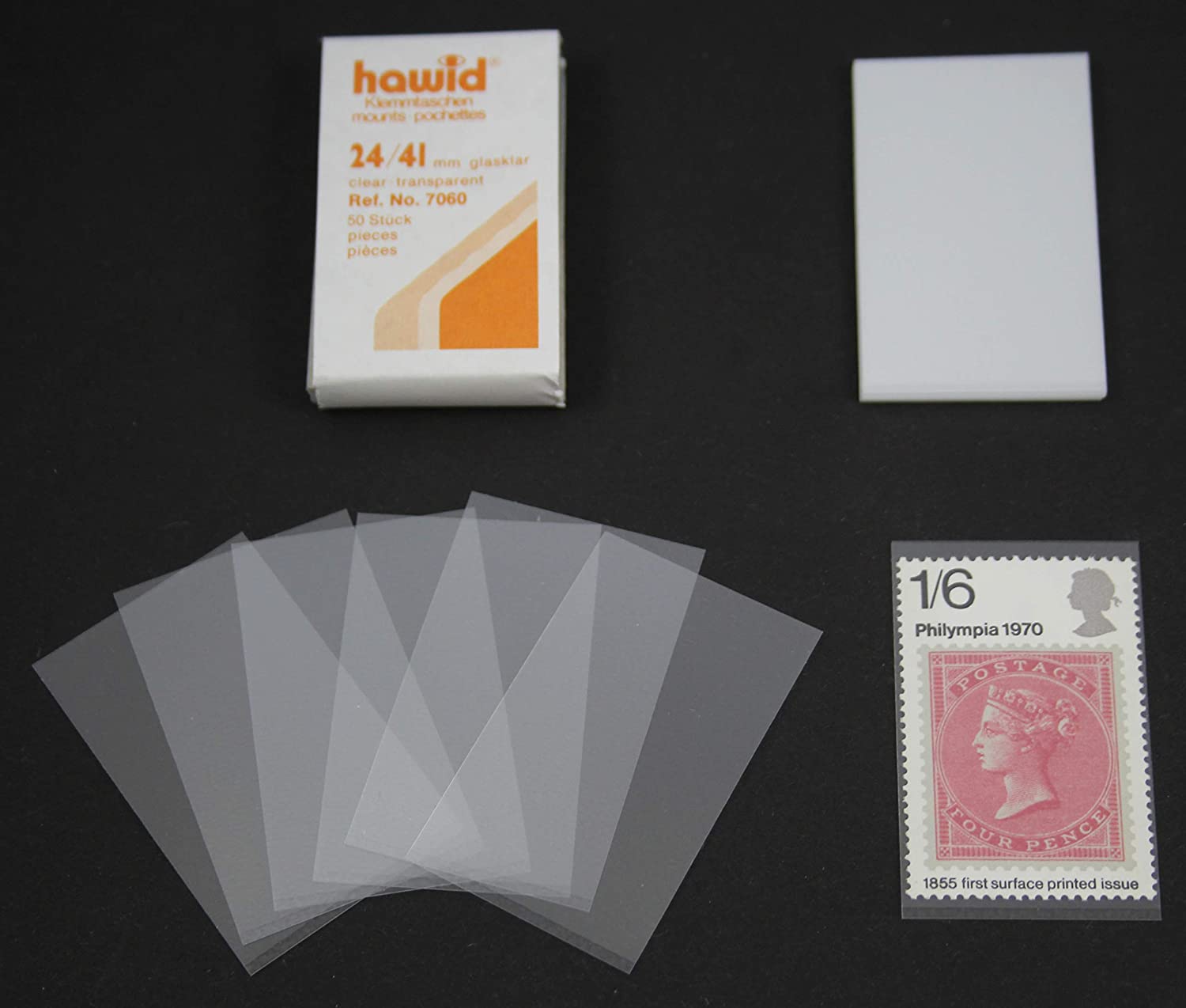 Hawid Stamp Mounts Starter Pack 7 Different Sizes