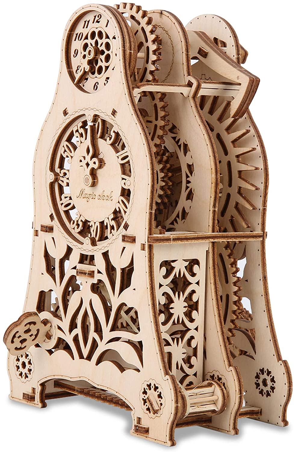 GuDoQi 3D Wooden Puzzle, Wood Pendulum Clock, Mechanical