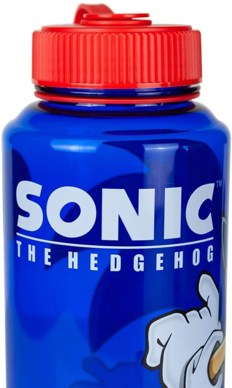 Sonic The Hedgehog 32oz Plastic Water Bottle