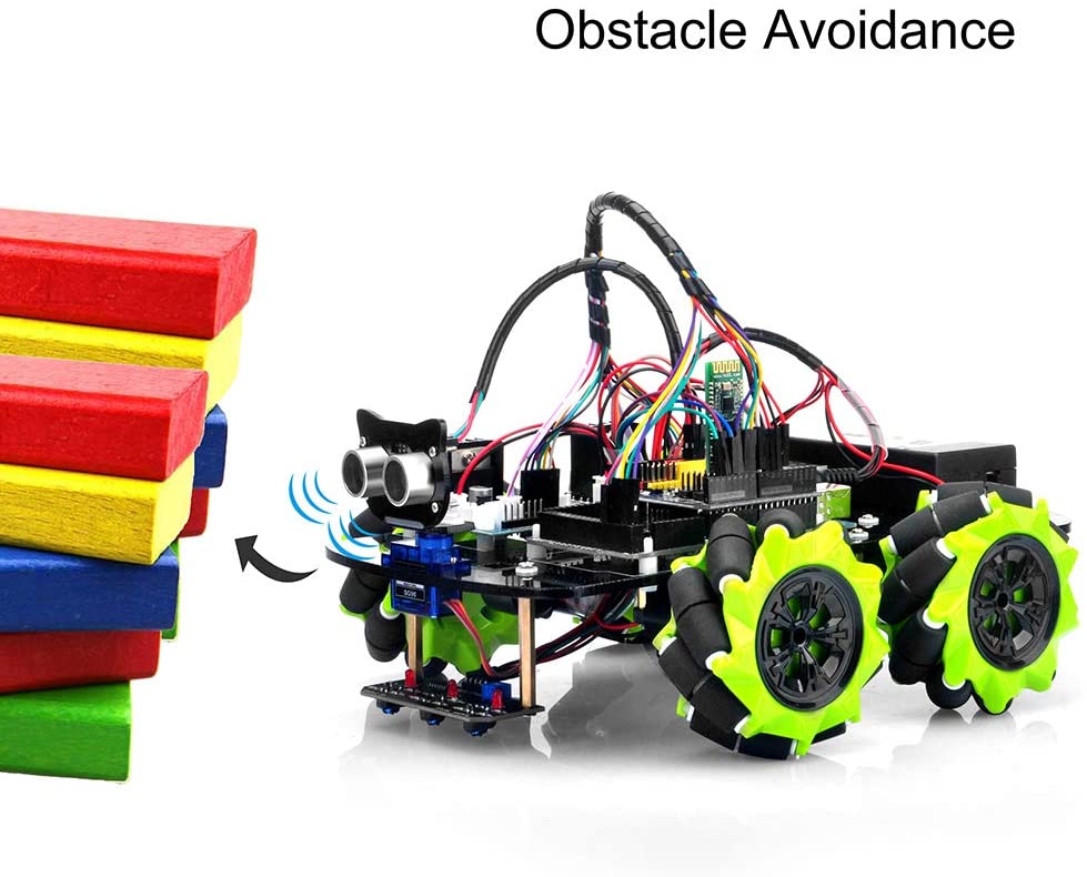 OSOYOO Mecanum Omni Wheel Robotic Car Kit for Arduino Mega2560STEM Remote Co 