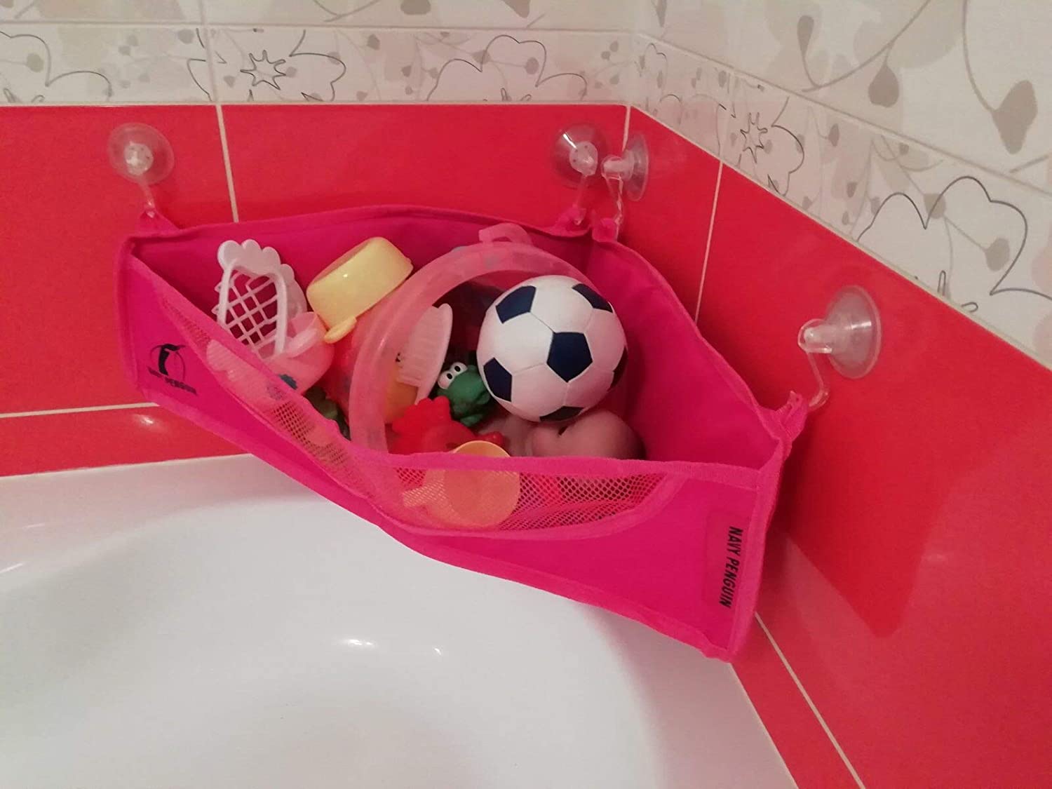 Bath Toy Storage Tidy NEW Strong Suctions Cups Bathtub Toys Net