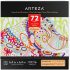 Arteza Colouring Book for Adults, Animal Illustrations, 72 Sheets, 100 lb, 6.4x6.4 Inches, for Anxiety, Stress Relief & Relaxing, Detachable Pages