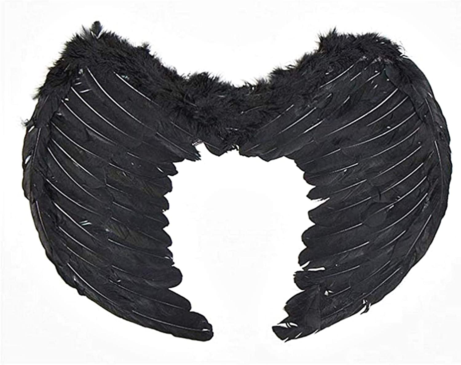 KIRALOVE Angel wings children in black feathers – carnival – halloween ...