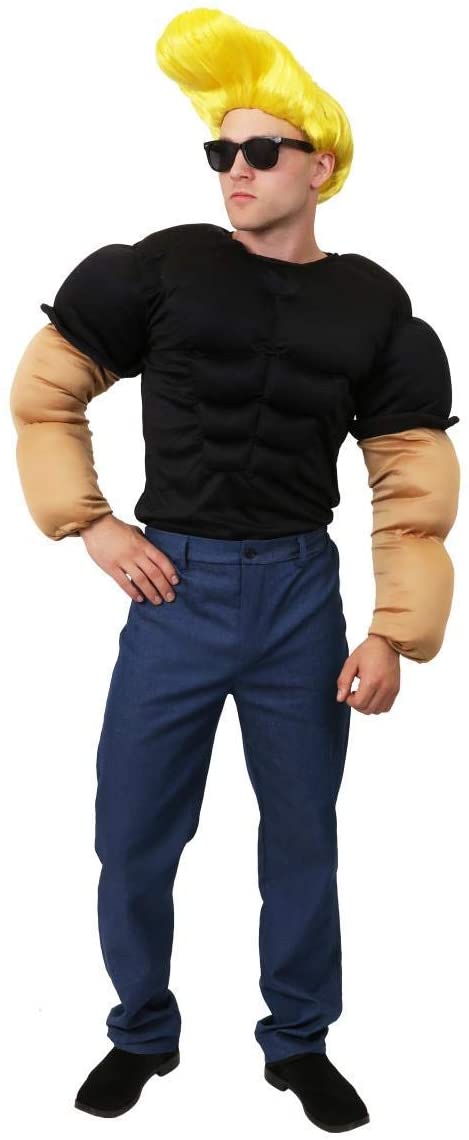 JOHNNY BRAVO COSTUME OFFICIAL LICENSED JOHNNY BRAVO FANCY DRESS COSTUME ...