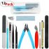 WMYCONGCONG 12 PCS Gundam Model Tools Kit Hobby Building Tools Craft Set for Basic Model Building, Repairing and Fixing