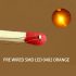 Evemodel C0402OR 20pcs Pre-soldered micro 0.1mm Copper Wired ORANGE SMD Led 0402