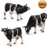Evemodel 12pcs Model Trains O Scale Painted PVC Cows 1:43 Scale Animals Railway Diorama AN4301