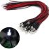 Evemodel L1220W 20pcs Pre Wired 2mm Bright White Led Lamp Light Set 12V ~ 18V