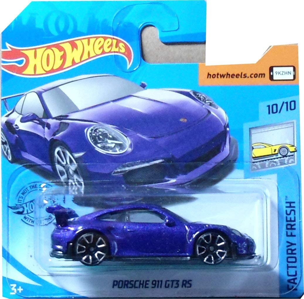 HOT WHEELS PORSCHE 911 GT3 RS – PURPLE – 2019 MODEL – SHORT CARD – TopToy