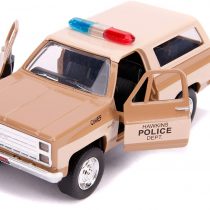 Stranger Things Hopper's Chevrolet Blazer Hawkins Police Dept (2016) TV Series Hollywood Rides 1/32 Diecast Model Car by Jada 31114