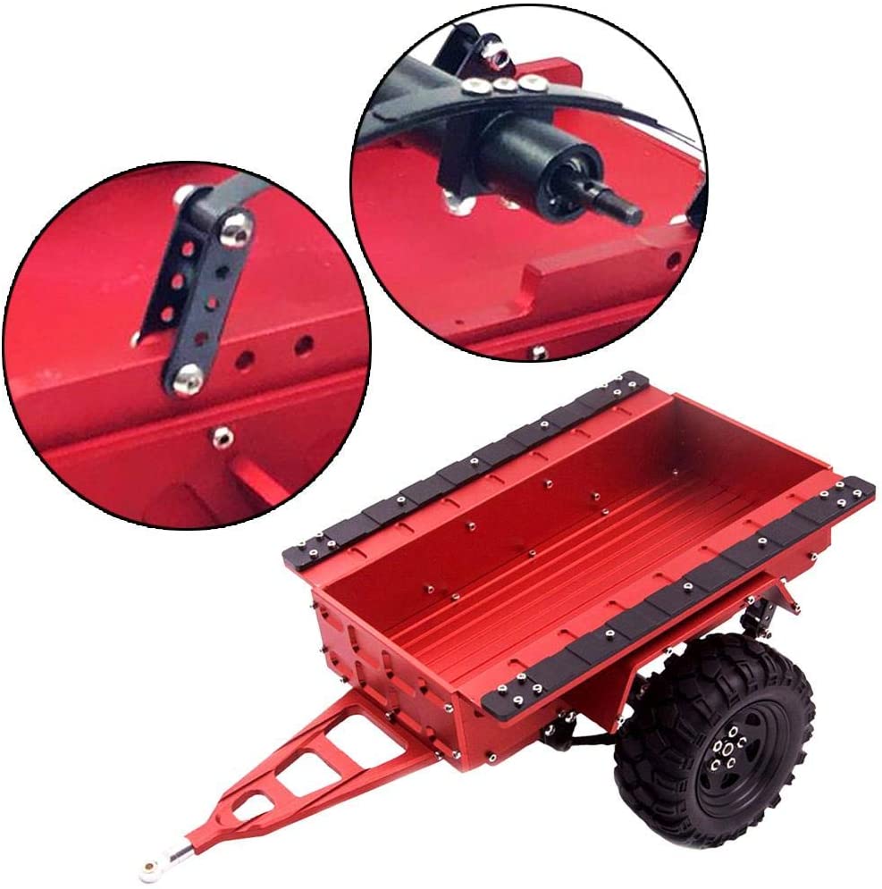 1/10 Scale Car Truck Trailer, Metal Trail Hitch Mount Trailer RC Trail ...