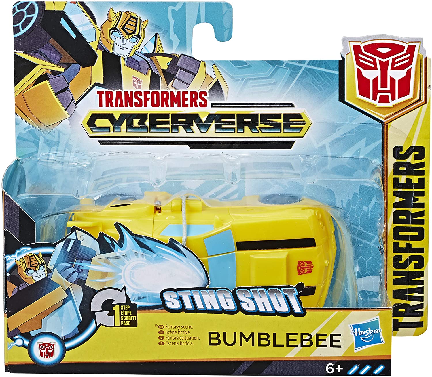 Transformers Toys Cyberverse Action Attackers: 1-Step Changer Bumblebee Action Figure, Repeatable Sting Shot Action Attack Move, For Children Aged 6 and Up, 10.5-cm - Image 3