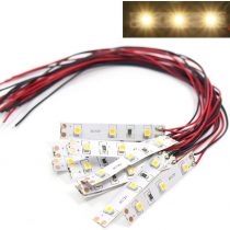 Evemodel DD01WM 10pcs Pre Wired White Strip Led Light Self-adhesive Flexible 12V ~ 18V 3528 SMD LED