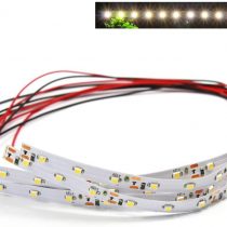 DD08WM 5pcs Prewired WARM White Strip Led 3528 SMD LED Light Self-adhesive 12V ~ 18V 20CM for model train layout New