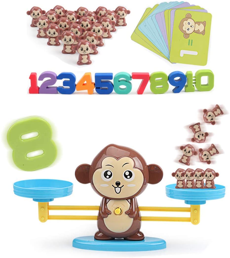 Ceasyde Monkey Balance Math Game, Fun Educational Counting STEM Game ...