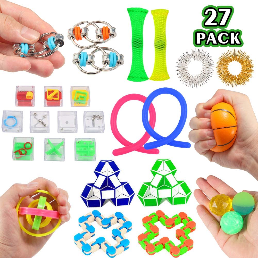 4x Fidget Toys Set ADHD Autism Stressabbau Zappelspielzeug für Kinder Erwachsene 