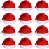 12 Pieces Santa Hats Christmas Non Woven Fabric Hat for Holidays Xmas Party Supplies (Green)