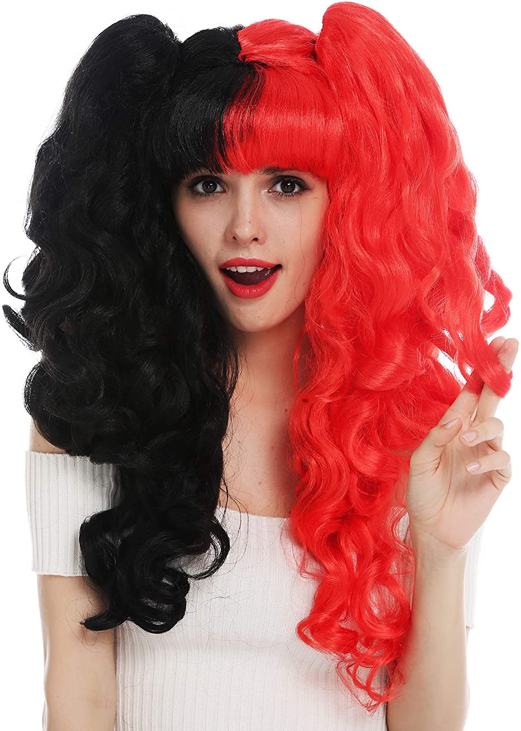 WIG ME UP - SH70102-ZA88C Parrucca Carnevale Cosplay Donna Girly Lolita Gotica Code Rimuovibili Altezza Spalle Biondo WIG ME UP - SH70102-ZA88C Parrucca Carnevale Cosplay Donna Girly Lolita Gotica Code Rimuovibili Altezza Spalle Biondo