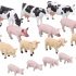 Toyland&reg; 1:32 Scale Farmyard Animals Set - The Farm Collection - Collectable Farmyard Animals (18 PIECE COWS, PIGS & SHEEP)