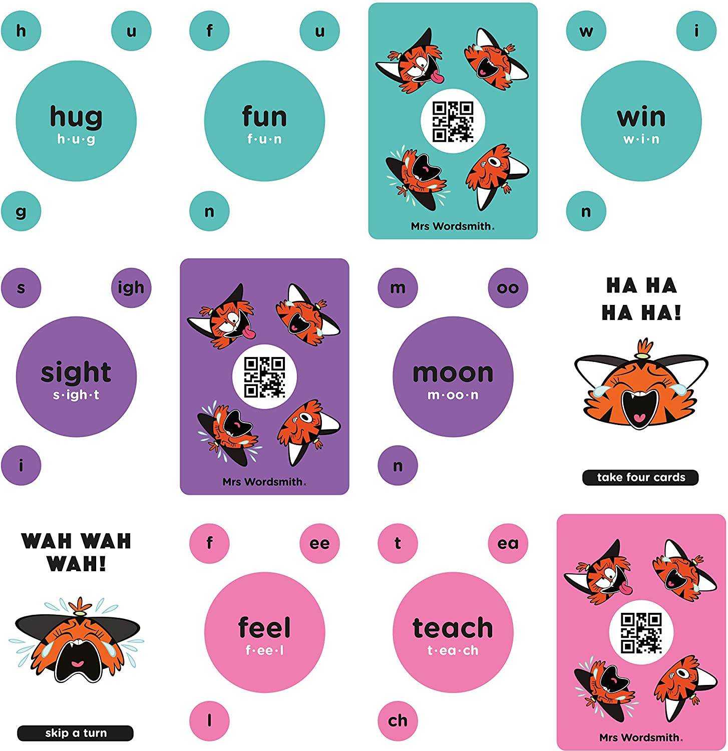 Mrs Wordsmith Blah Blah Blah Phonics Card Game TopToy