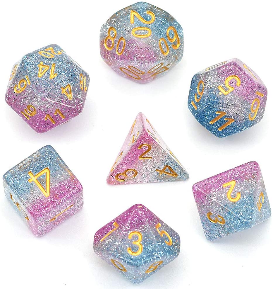 Download cusdie Polyhedral DND Dice Set 3-Layer Dice Compatible ...