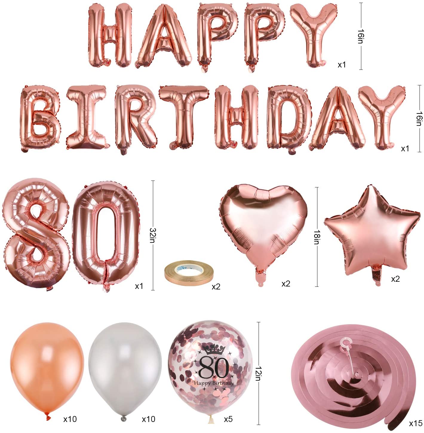 HOWAF Birthday Neon Party Decorations, Glow In The Dark Banner Hanging Swirls